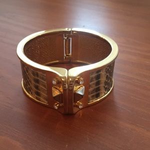 Stella & Dot snakeskin cuff bracelet